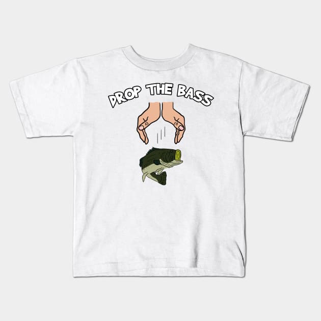 Drop The Dirty Bass Kids T-Shirt by Barnyardy